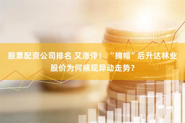 股票配资公司排名 又涨停！ “摘帽”后升达林业股价为何频现异动走势？